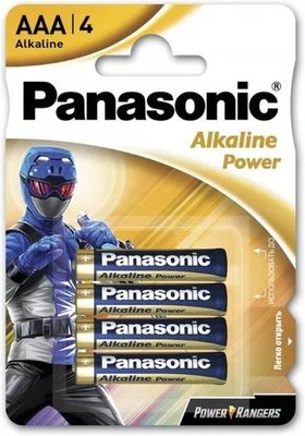 Батарейки Panasonic Alkaline Power щелочные AAA блистер, 4 шт 39920042 фото