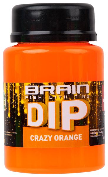 Діп для бойлів Brain F1 Crazy orange (апельсин) 100ml 18580298 фото