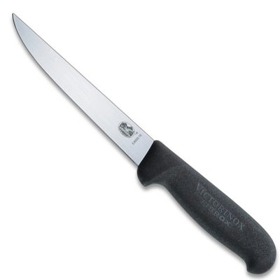 Нож кухонный обвалочный Victorinox Fibrox 15 см, черный 5.6003.15 4004513 фото