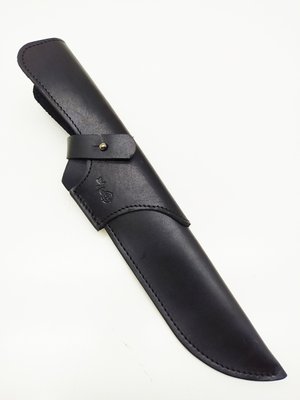Шкіряні піхви для ножа Великі XXL із застібкою Чорні 11101011 фото