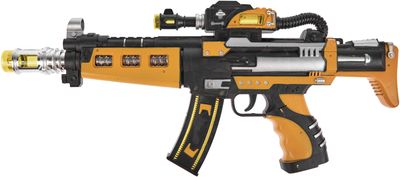 Автомат світло-звуковий ZIPP Toys Зброя майбутнього Жовтий 5320123 фото