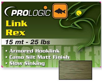 Поводковый материал Prologic Link Rex 15m 40lbs Camo Silt 18460104 фото