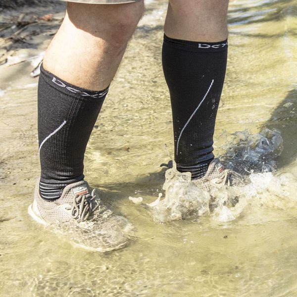 Шкарпетки водонепроникні Dexshell Compression Mudder, р-р XL, сірі 73524 фото