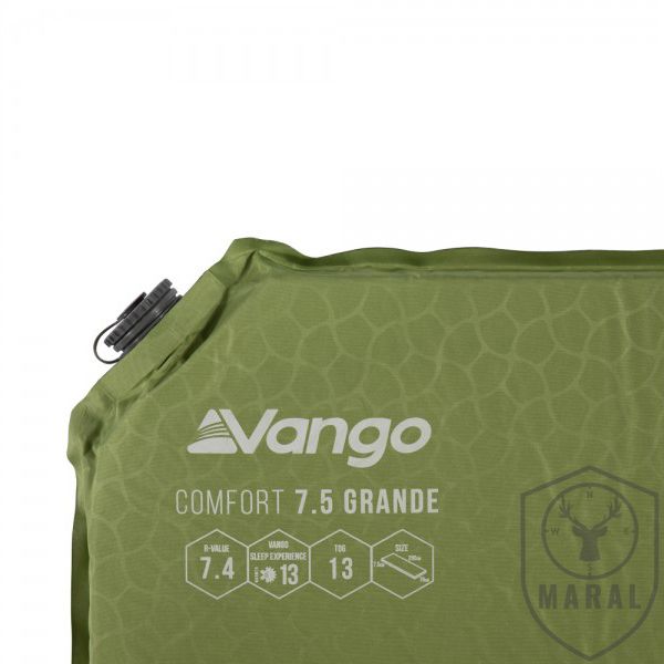 Килимок самонадувний Vango Comfort 7.5 Grande Herbal (SMQCOMFORH09M1K) 929164 фото