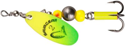 Блешня Savage Gear Caviar Spinner #4 14g 07-Fluo Yellow/Chartreuse 18540715 фото