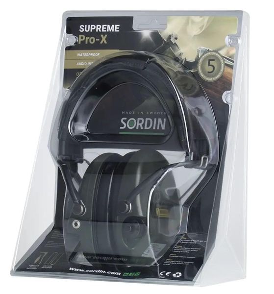 Навушники Sordin Supreme Pro X Slim Green (сумісні з ARC Rail) активні 5010012 фото