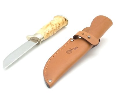 Шкіряні піхви для ножа середні з застібкою L руді 11101023 фото