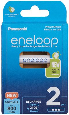 Акумуляторна батарея Panasonic Eneloop AAA 800 2BP mAh NI-MH 39920047 фото
