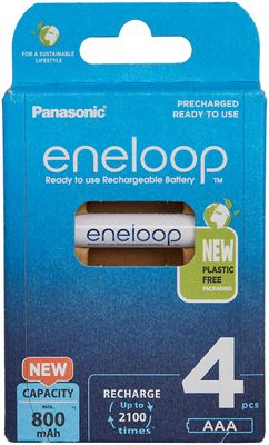 Акумуляторна батарея Panasonic Eneloop AAA 800 4BP mAh NI-MH 39920048 фото