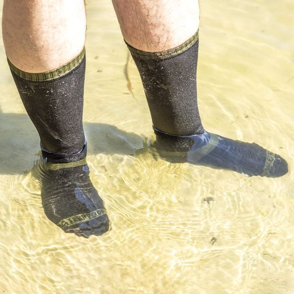 Шкарпетки водонепроникні Dexshell Trekking, р-р М, з зеленою смужкою 39075 фото