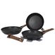 Набір сковорідок Gimex Frying Pan Set 3 предмети Black (6979264) DAS302024 фото