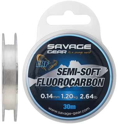 Флюорокарбон Savage Gear Semi-Soft LRF 30m 0.14mm 1.2kg Clear 18541876 фото