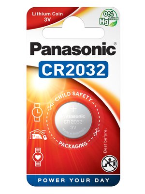 Батарея Panasonic CR 2032 BLI 1 LITHIUM 39920006 фото