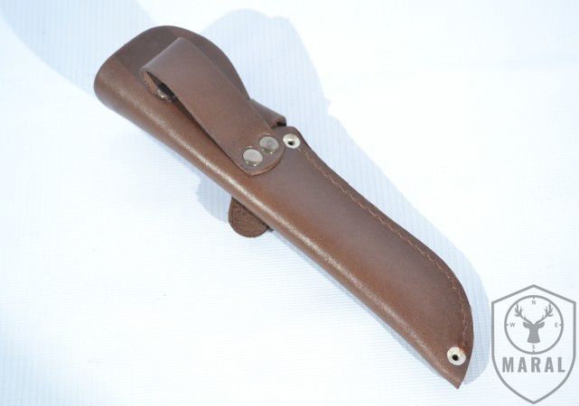 Шкіряні піхви для ножа середні з застібкою L коричневі 11101039 фото