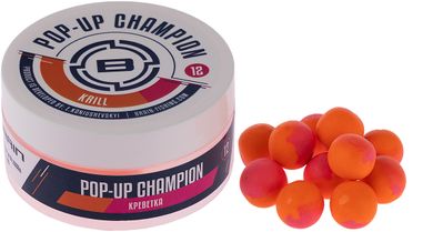 Бойли Brain Champion Pop-Up Krill (креветка) 06mm 34g 18588127 фото