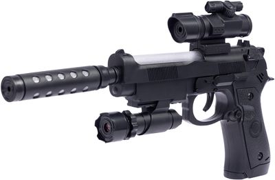 Пистолет свето-звуковой ZIPP Toys Beretta 92FS Черный 5320121 фото
