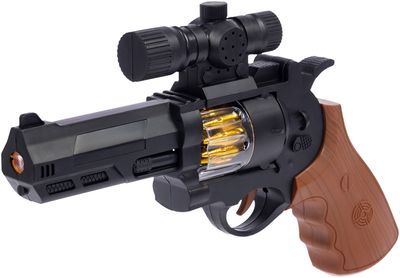 Пістолет світло-звуковий ZIPP Toys Револьвер Чорний 5320122 фото