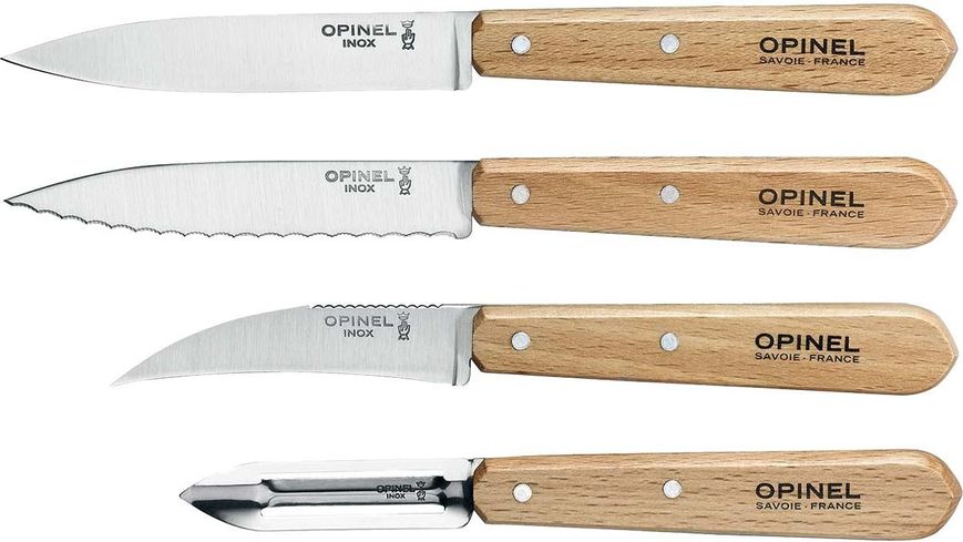 Набір ножів Opinel Less Essentiels Natural 2046348 фото