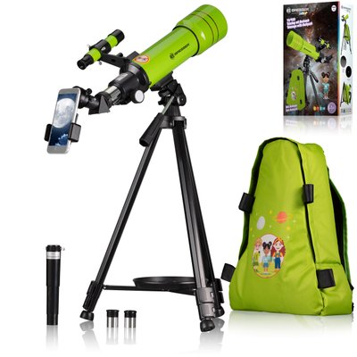 Телескоп Bresser Junior 70/400 Green с адаптером для смартфона + рюкзак (8850610B4K000) 930418 фото
