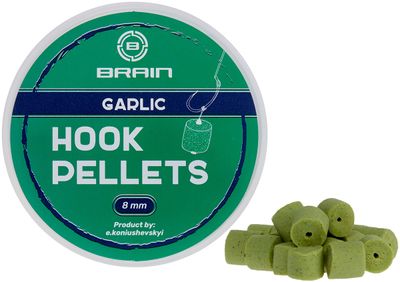 Пеллетс Brain Hook Pellets Garlic (часник) 16mm 70g 18585393 фото