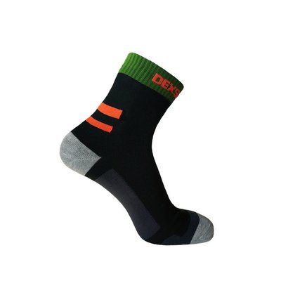 Шкарпетки водонепроникні Dexshell Running, p-p S, з помаранчевими смугами 50657 фото