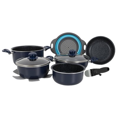 Набор посуды Gimex Cookware Set induction 9 предметів Blue (6977225) DAS302022 фото