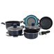 Набір посуду Gimex Cookware Set induction 9 предметів Blue (6977225) DAS302022 фото 1