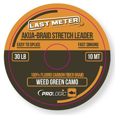 Шоклідер Prologic Akua-Braid Leader 10m (Camo Green) 30lb 18461159 фото