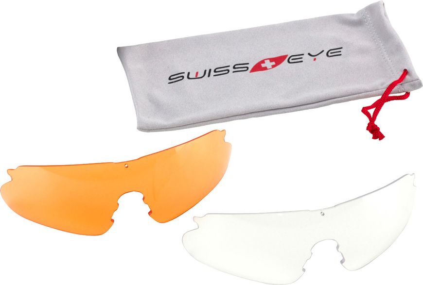 Окуляри захисні Swiss Eye Raptor Чорні 3 комплекти змінних лінз 23700510 фото