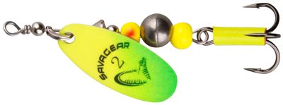 Блешня Savage Gear Caviar Spinner #4 18.0g 07-Fluo Yellow / Chartreuse 18540566 фото