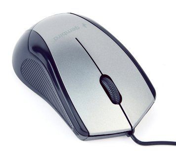 Оптична мишка Gembird MUS-3B-02-BG, USB інтерфейс, сіро-чорного кольору MUS-3B-02-BG 1603927 фото