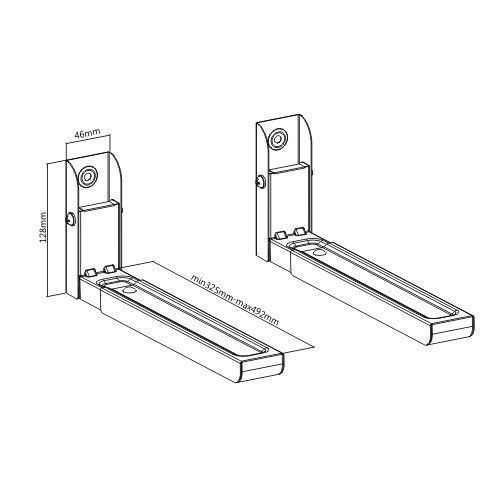 Универсальные настенные кронштейны Gembird WM-U30-01-W WM-U30-01-W 1606009 фото