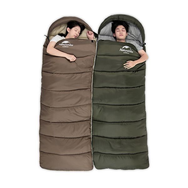Спальник з капюшоном Naturehike U350 NH20MSD07, (1&deg;C), лівий, Зелений 85539 фото