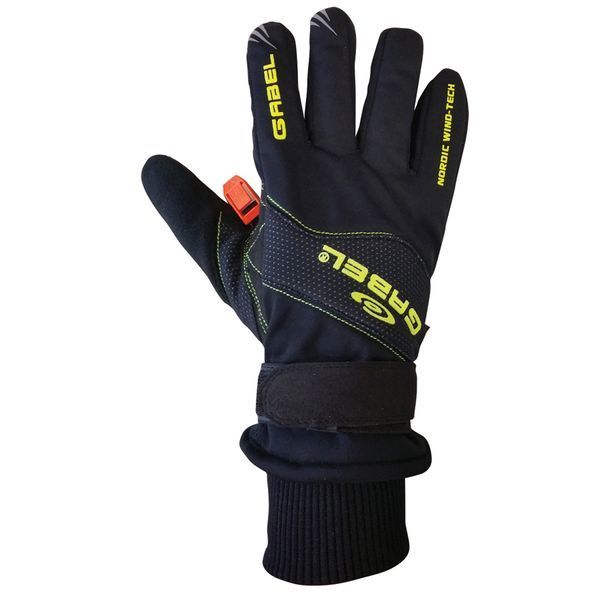 Рукавиці для скандинавської ходьби Gabel Wind Tech N.C.S. Black/Green S (8015012100007) DAS301323 фото