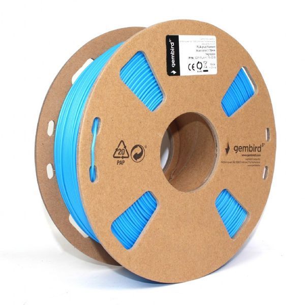 Філамент для 3D-принтера Gembird 3DP-PLA+1.75-01-B , PLA+, 1.75 мм, синій 3DP-PLA+1.75-02-B 1606820 фото