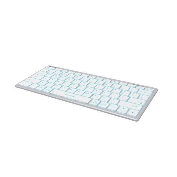 Клавіатура A4-Tech Fstyler FX61, білий колір, USB, блакитне підсвічування FX61 USB (White) 1605609 фото
