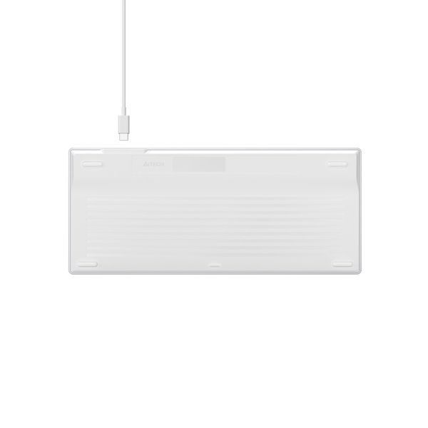 Клавіатура A4-Tech Fstyler FX61, білий колір, USB, блакитне підсвічування FX61 USB (White) 1605609 фото