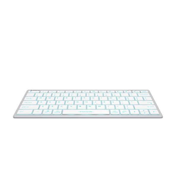 Клавіатура A4-Tech Fstyler FX61, білий колір, USB, блакитне підсвічування FX61 USB (White) 1605609 фото