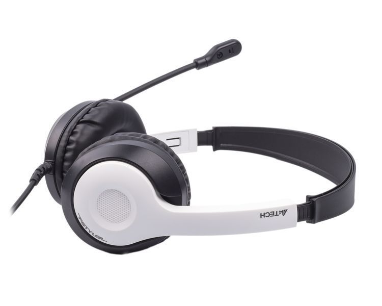 Гарнітура A4-Tech FH100U USB, колір чорний + білий FH100U (Panda) 1605792 фото