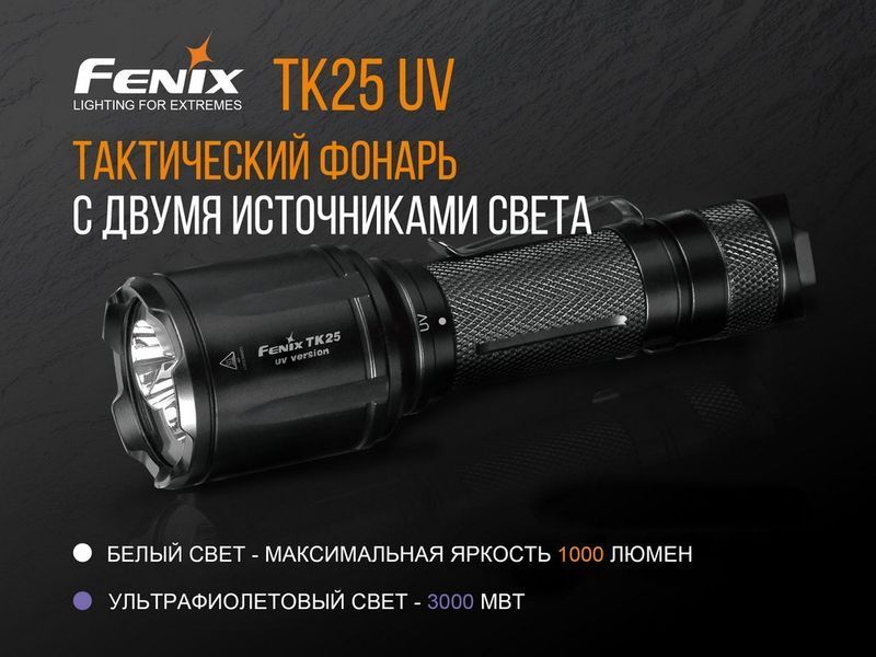 Ліхтар ручний Fenix TK25 UV Cree XP-G2 53735 фото