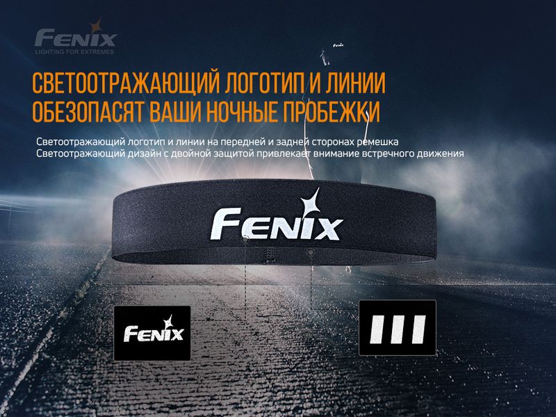Повязка на голову Fenix ​​AFH-10 черная 64672 фото