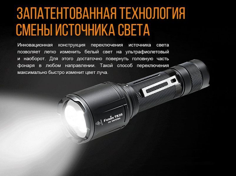 Ліхтар ручний Fenix TK25 UV Cree XP-G2 53735 фото