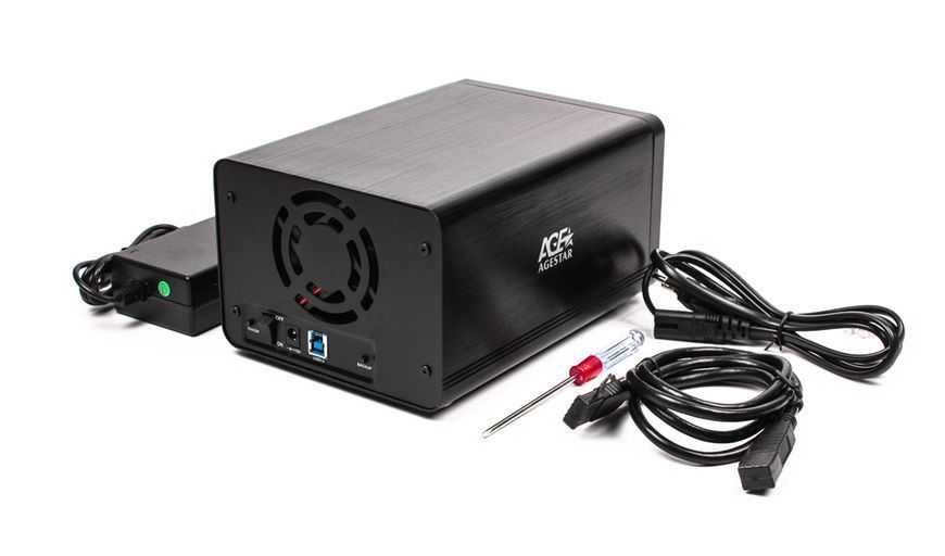 Внешний карман AgeStar 3U2B3A1 для 2х 3.5 SATA НЖД 3U 2B 3A1 (Black) 0906084 фото