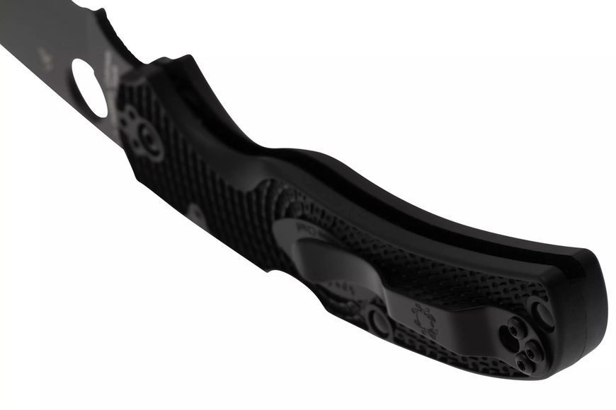 Нож Spyderco Native Chief Lightweight CTS-BD1N FRN Black Blade Серрейтор C244SBBK 871703 фото