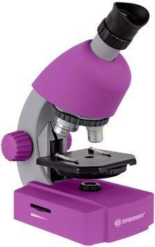 Мікроскоп Bresser Junior 40x-640x Purple з набором для дослідів і адаптером для смартфона 8851300GSF000 фото
