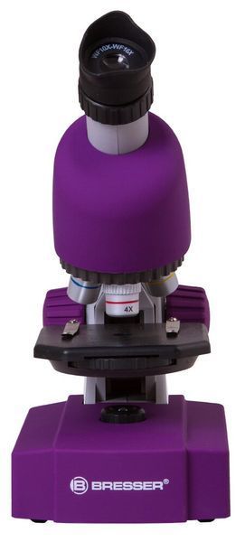 Мікроскоп Bresser Junior 40x-640x Purple з набором для дослідів і адаптером для смартфона 8851300GSF000 фото
