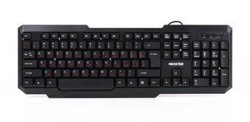 Клавиатура Maxxter KB-211-U, USB, украинская/российская раскладка, черного цвета KB-211-U 0200258 фото