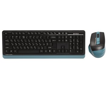 A4Tech Fstyler FG1035, комплект беспроводной клавиатуры с мышью, черный цвет FG1035 (Navy Blue) 1606192 фото