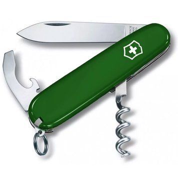 Швейцарський ніж Victorinox Waiter 84 мм 9 функцій Зелений (0.3303.4) V77552837 фото