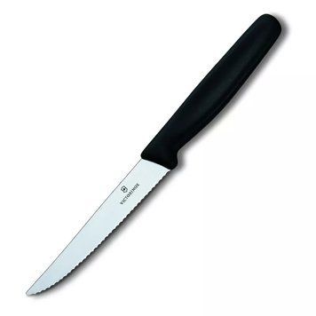 Кухонний ніж Victorinox Steak 110 мм Чорний (5.1233.20) V77551481 фото